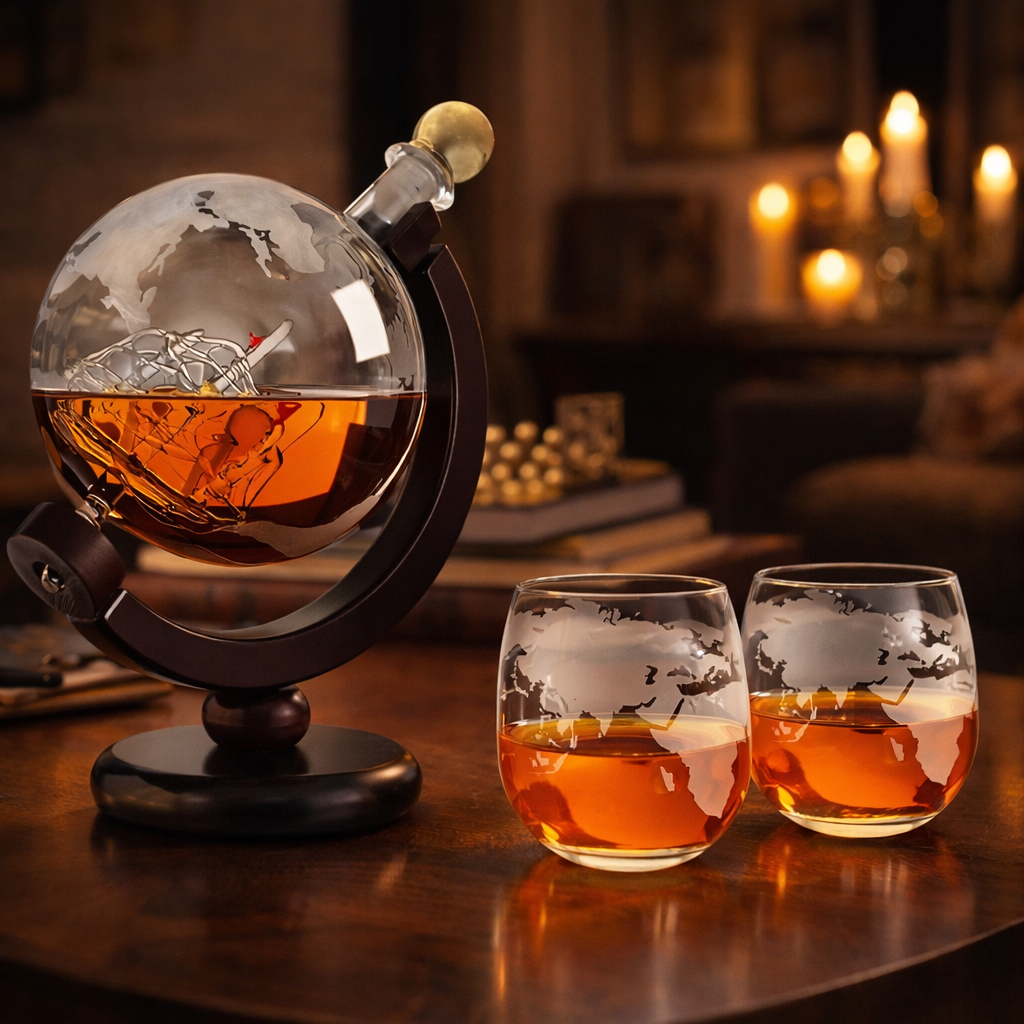 Marco | Whiskyfles Wereldkaart Ontwerp