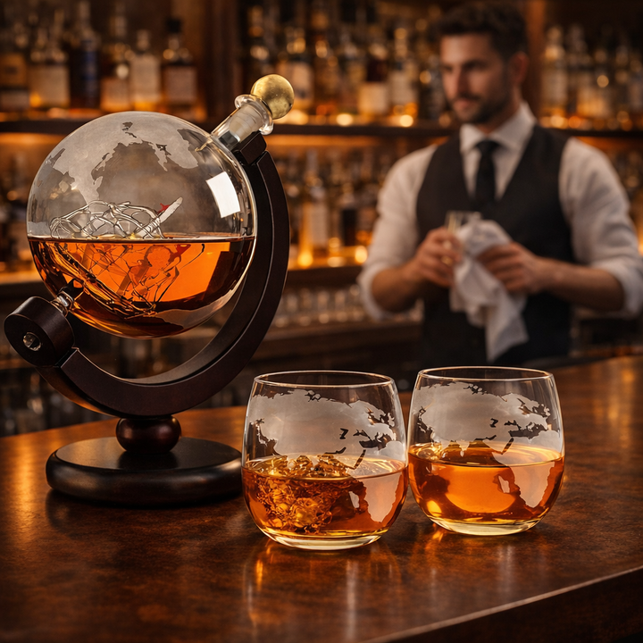 Marco | Whiskyfles Wereldkaart Ontwerp