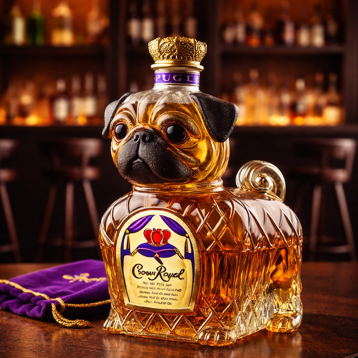 Russell | Whiskyfles Franse Bulldog Ontwerp