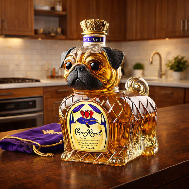 Russell | Whiskyfles Franse Bulldog Ontwerp