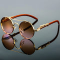 Cayden | Strakke Retro Metalen Ovale Zonnebril