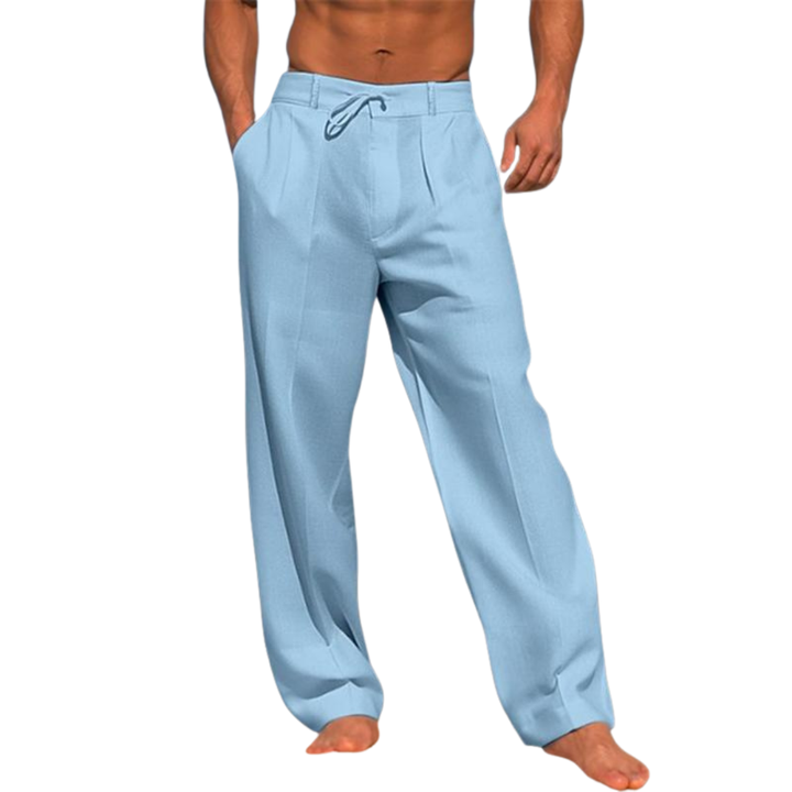Tristan | Klassieke Effen Brede Broek