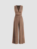 Vivian | Chic Mouwloze Wijde Jumpsuit