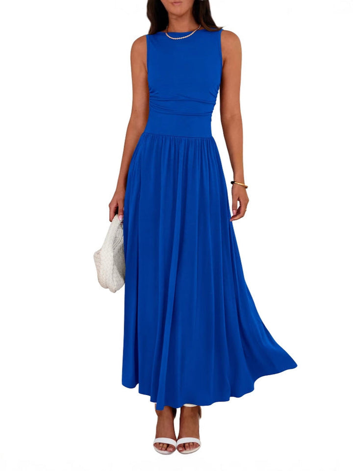 Madilyn | Chic Mouwloze Hoge Taille Jurk