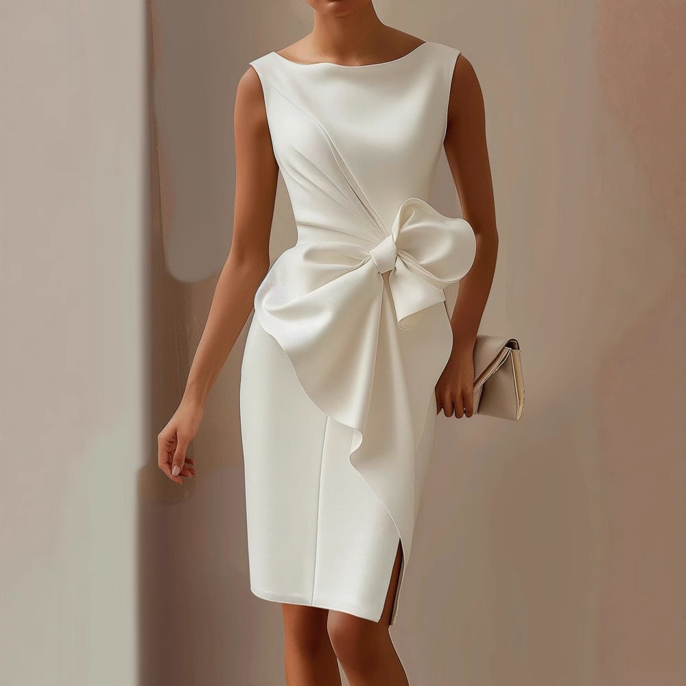 Jane | Stijlvolle Mouwloze Riem Taille Jurk