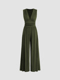Vivian | Chic Mouwloze Wijde Jumpsuit