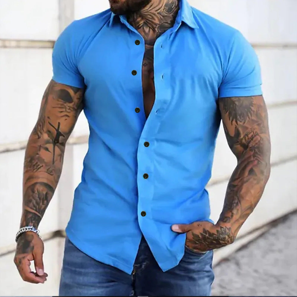 Blake | Slim Fit Korte Mouwen Shirt
