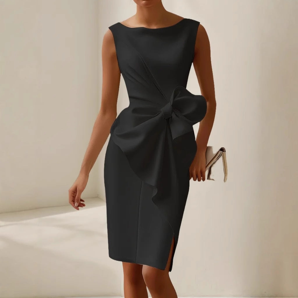 Jane | Stijlvolle Mouwloze Riem Taille Jurk