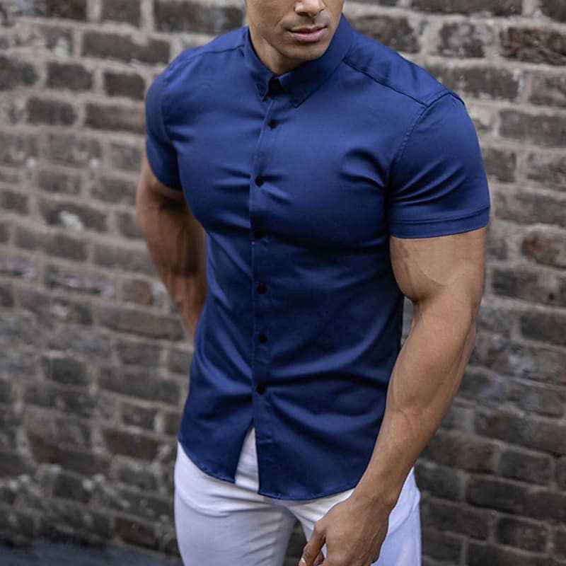 Blake | Slim Fit Korte Mouwen Shirt