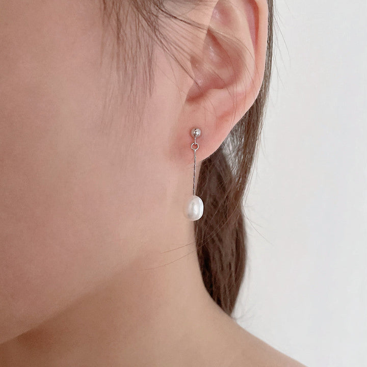 Colleen | Casual Drop Parel Oorbellen