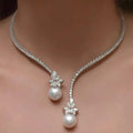 Charlene | Elegante Zilveren Parelketting
