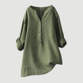 Carina | Verfijnde V-Hals Knopshirt
