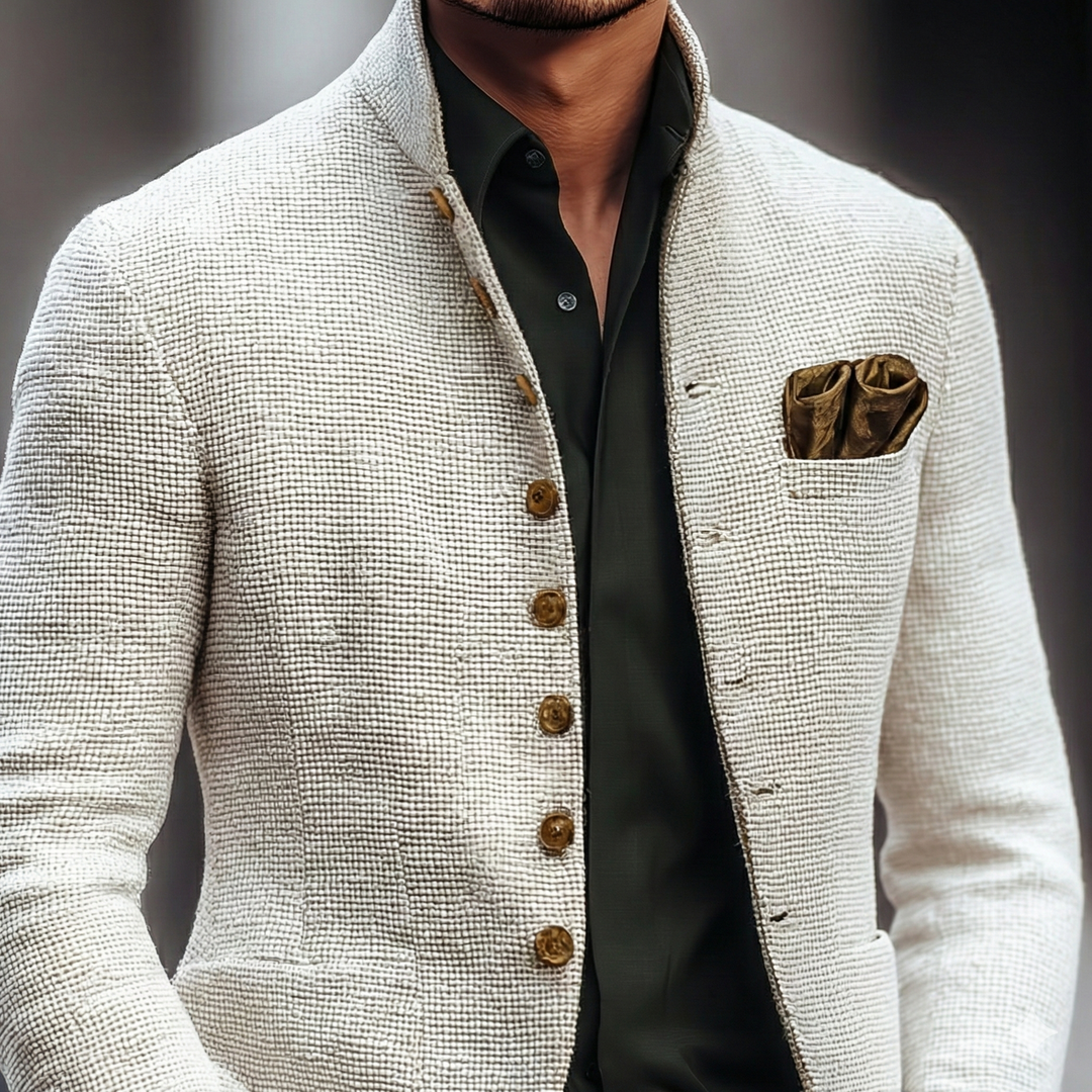 Harold | Verfijnde Enkele Knop Cardigan