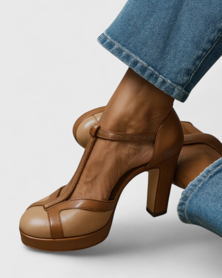 Nadia | Verfijnde Retro Gesloten Hakken