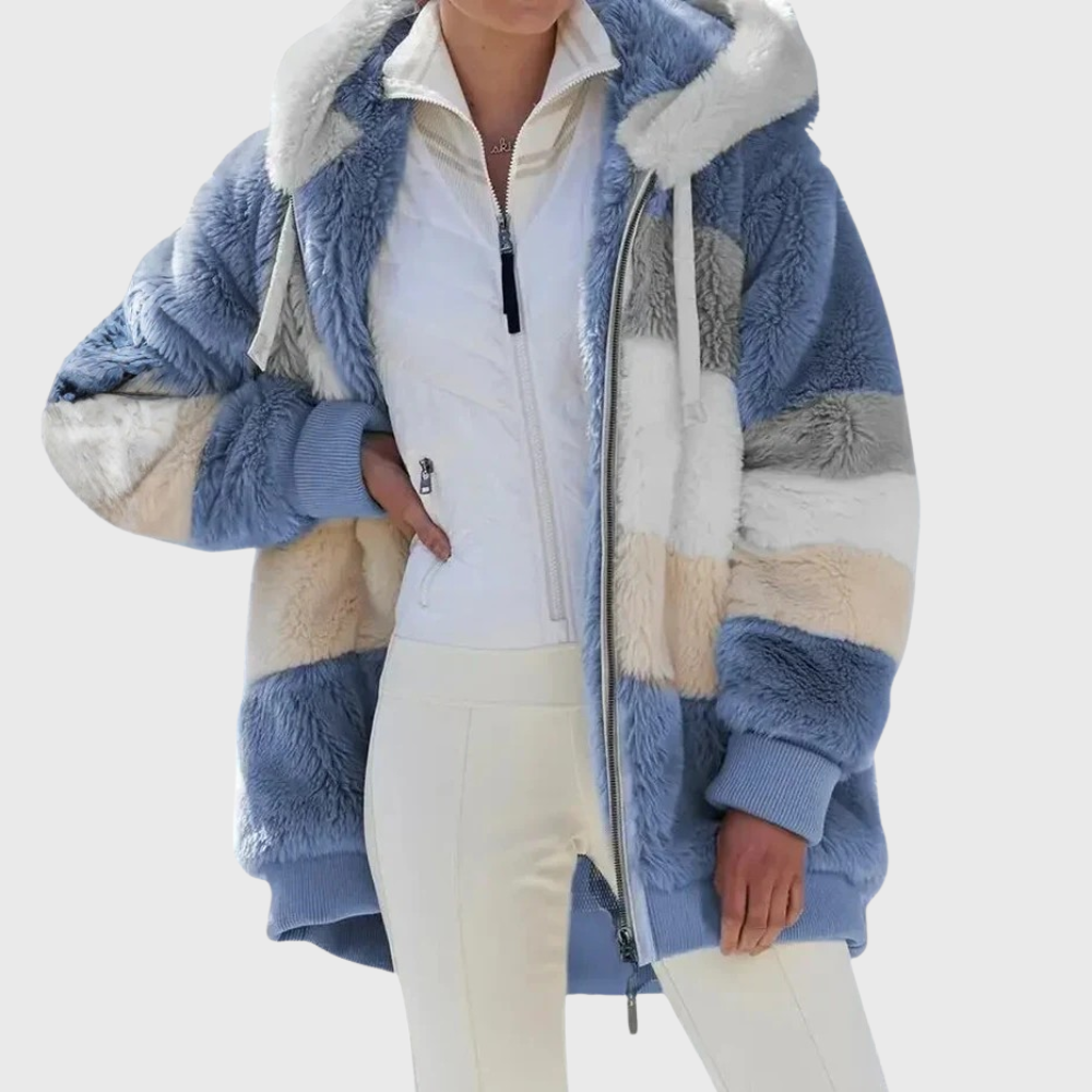 Sofia | Elegante Multicolor Warme Pufferjack