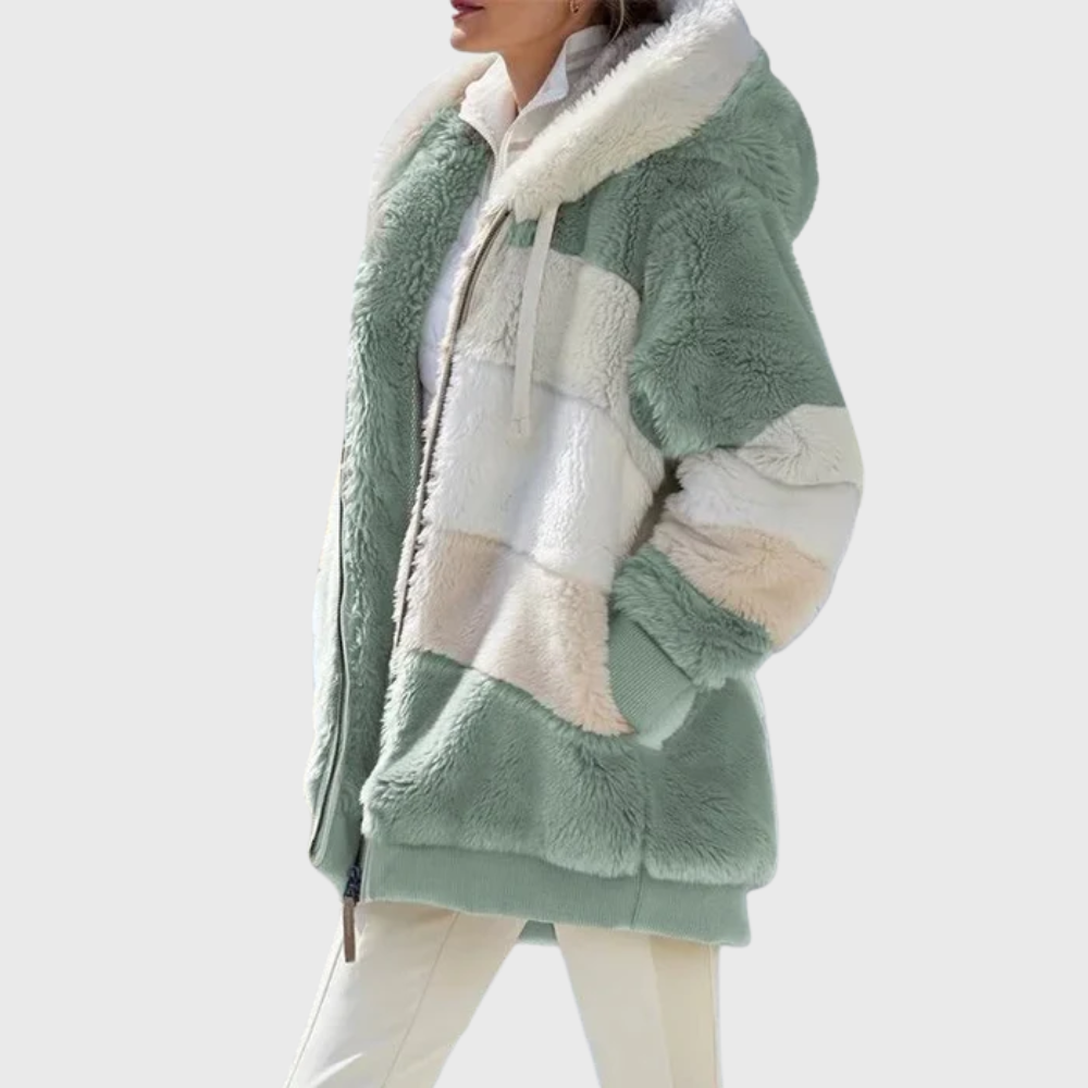 Sofia | Elegante Multicolor Warme Pufferjack