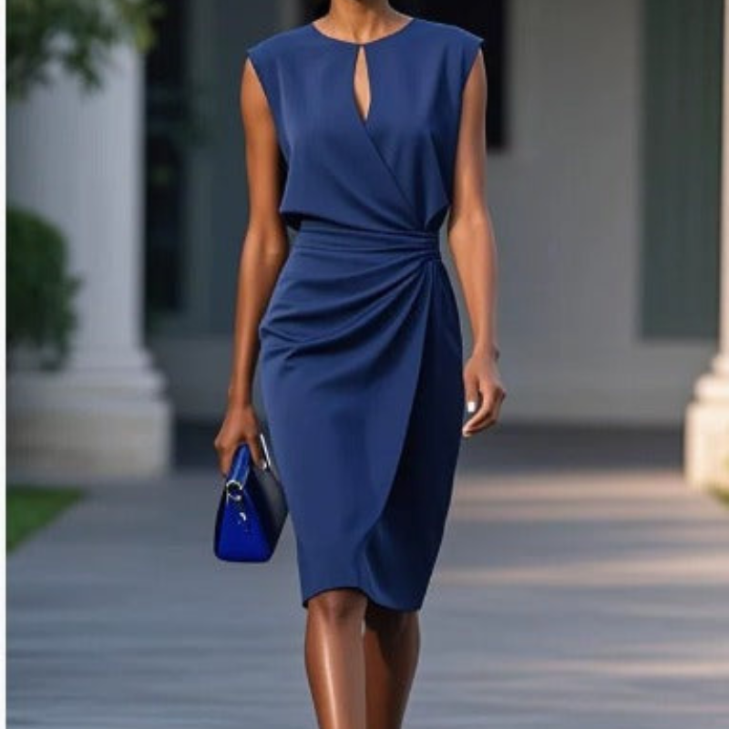 Laurena | Gracieus Vloeiende Elegante Midi Jurk