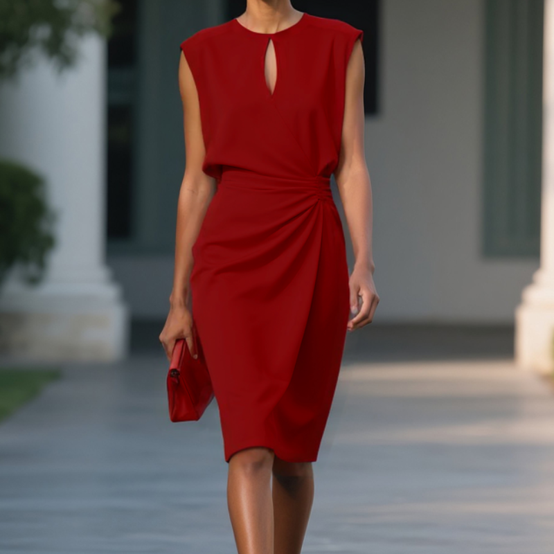 Laurena | Gracieus Vloeiende Elegante Midi Jurk