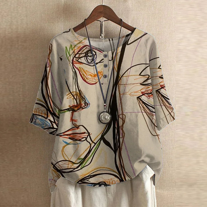 Raina | Casual Retro-geïnspireerde Blouse