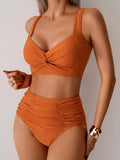 Luna | Elegante Hoge Taille Klassieke Bikini Set