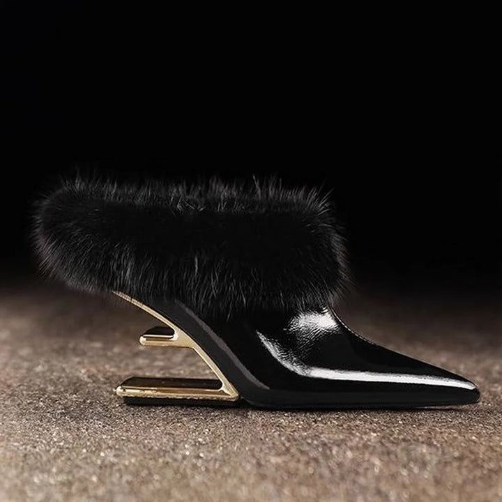 Beverly | Elegante Fuzzy Puntige Hakken