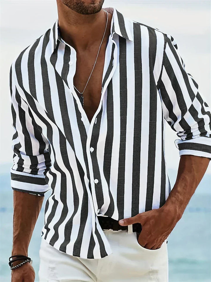 Bennett | Gestreepte Relaxed-Fit Casual Shirt