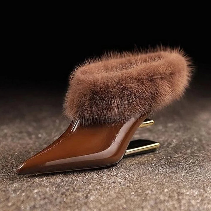 Beverly | Elegante Fuzzy Puntige Hakken