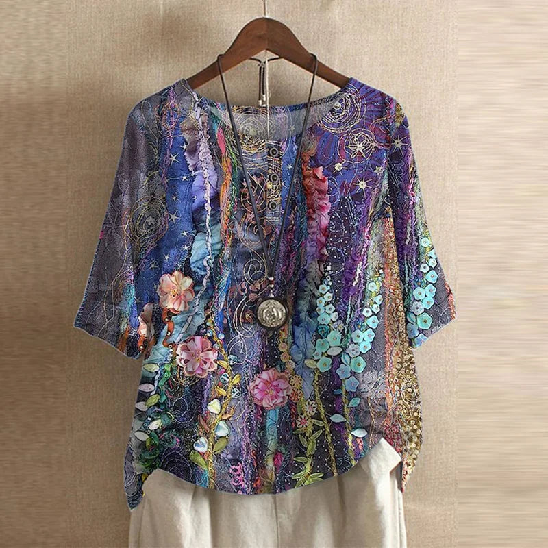 Raina | Casual Retro-geïnspireerde Blouse