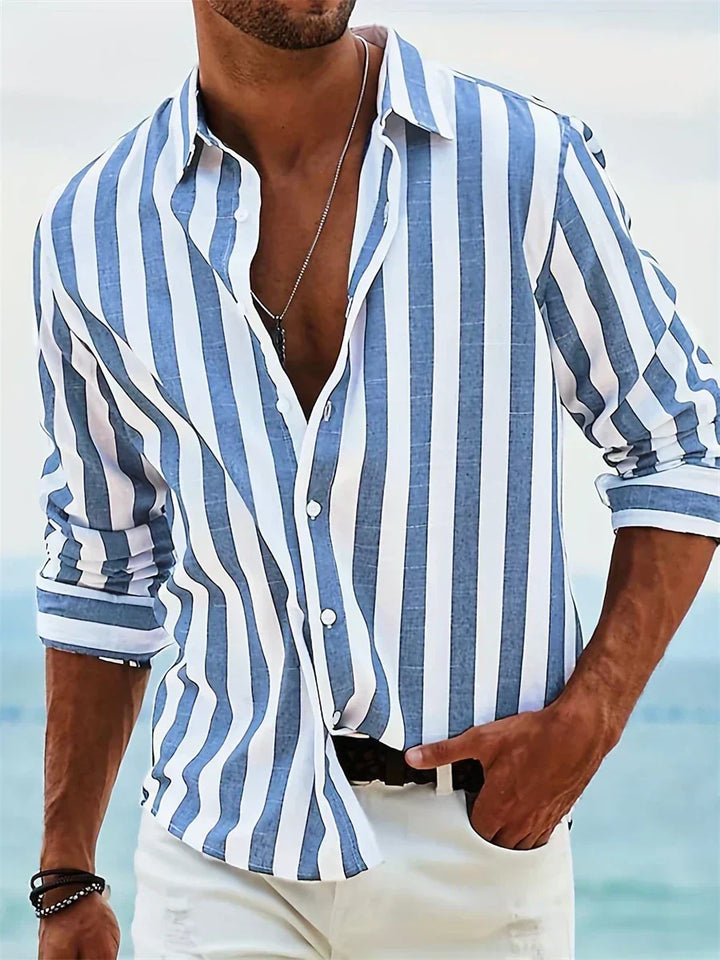 Bennett | Gestreepte Relaxed-Fit Casual Shirt