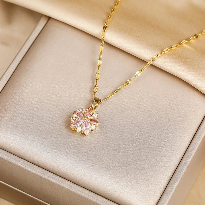 Sandra | Elegante Sakura Rozen Ketting