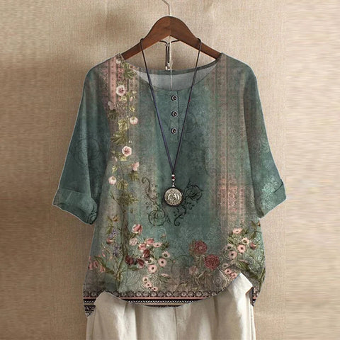 Raina | Casual Retro-geïnspireerde Blouse