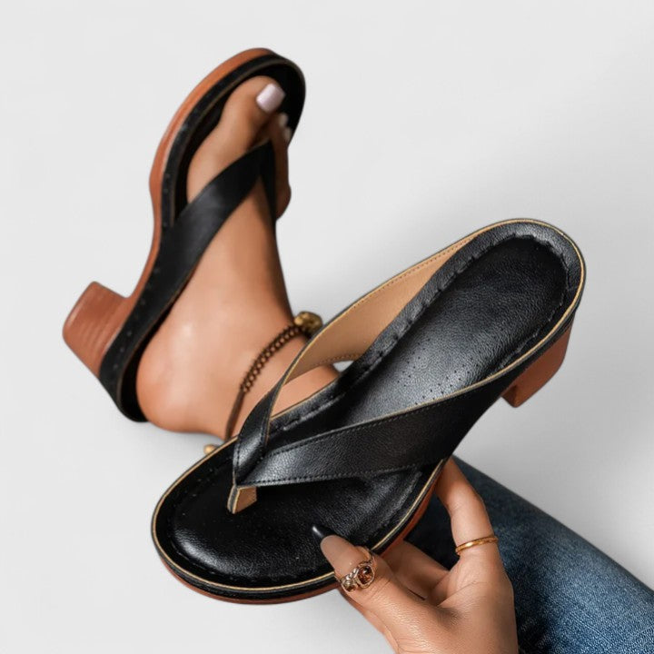 Adrienne | Tijdloze Blokhak Sandalen