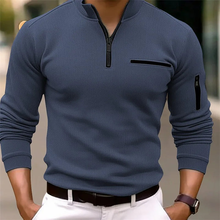 Logan | Klassieke Quarter Zip Trui