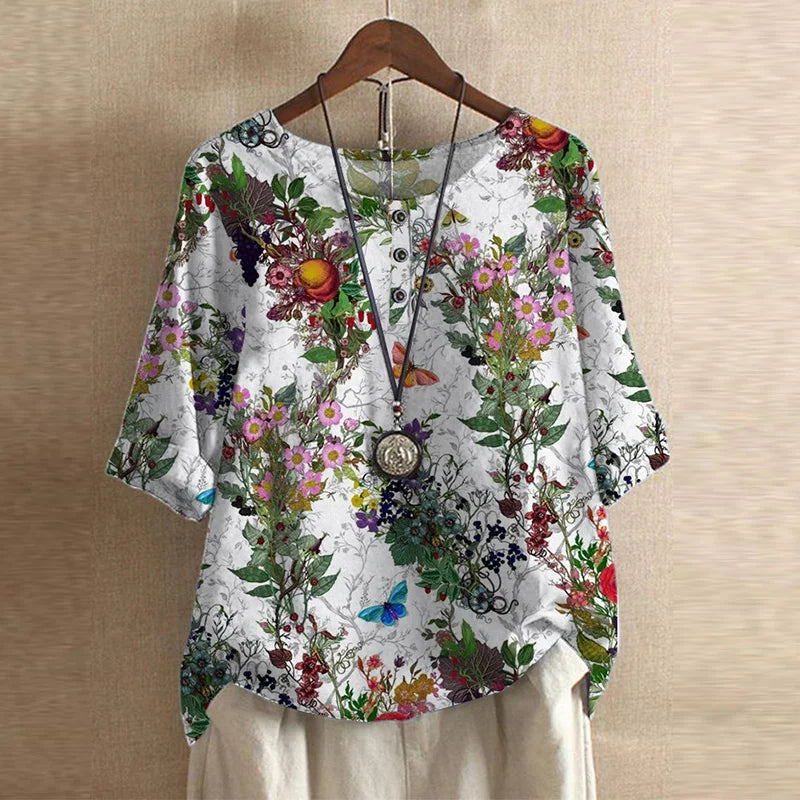 Raina | Casual Retro-geïnspireerde Blouse