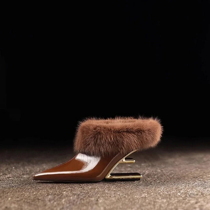 Beverly | Elegante Fuzzy Puntige Hakken