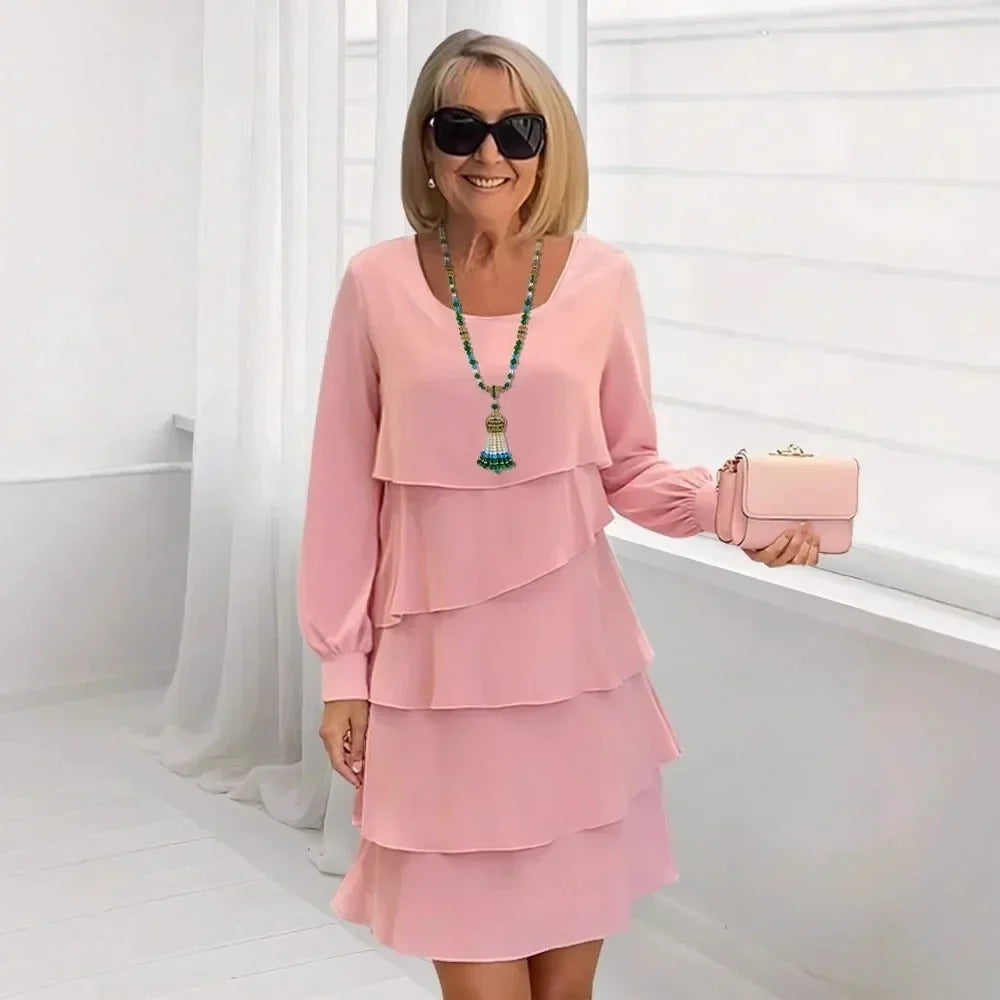 Margaret | Elegante Comfort Ruffle Jurk