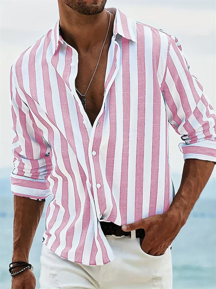 Bennett | Gestreepte Relaxed-Fit Casual Shirt