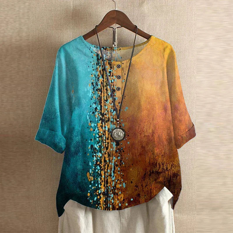 Raina | Casual Retro-geïnspireerde Blouse