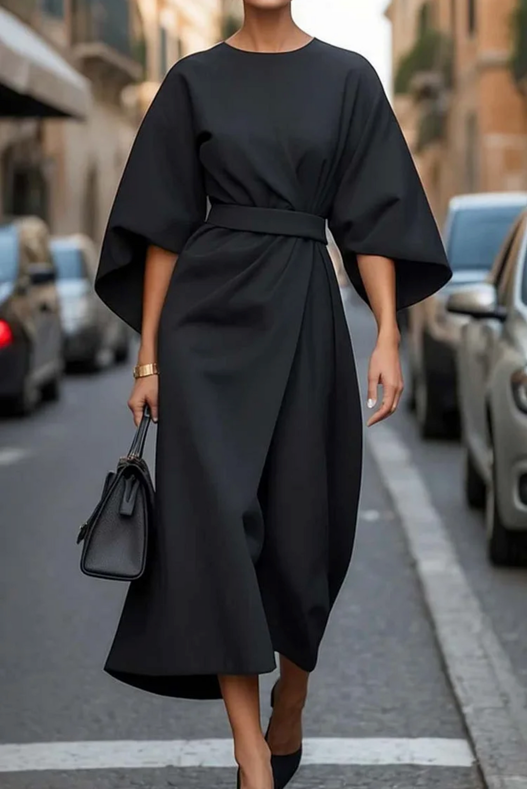 Rachel | Elegante Lantaarnmouwen Jurk
