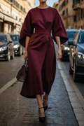 Rachel | Elegante Lantaarnmouwen Jurk