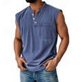 Gerald | Casual Mouwloos Vintage Stijl Shirt
