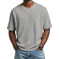 Crosby | V-hals Korte Mouwen Wafelshirt