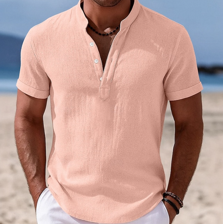 Atlas | Zomer Knop-Up Korte Mouwen Shirt