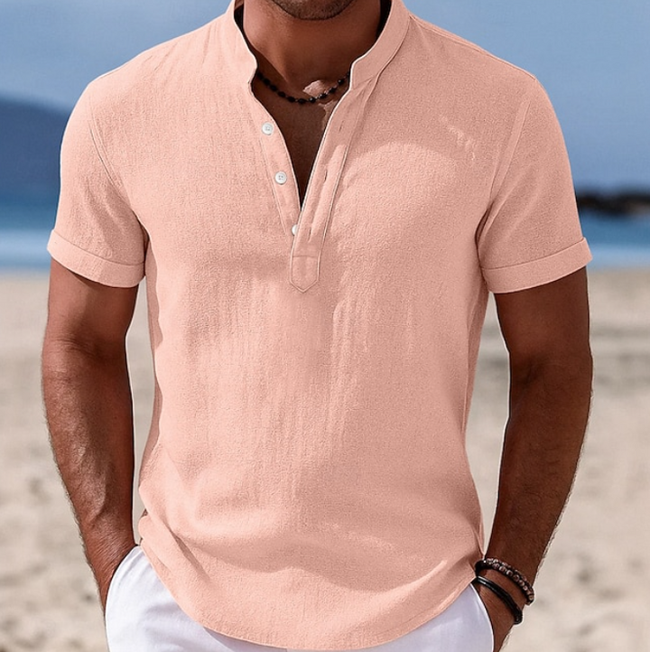 Atlas | Zomer Knop-Up Korte Mouwen Shirt