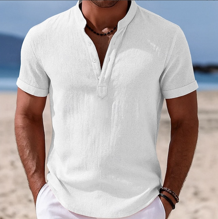 Atlas | Zomer Knop-Up Korte Mouwen Shirt