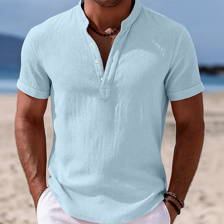 Atlas | Zomer Knop-Up Korte Mouwen Shirt