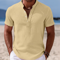 Atlas | Zomer Knop-Up Korte Mouwen Shirt