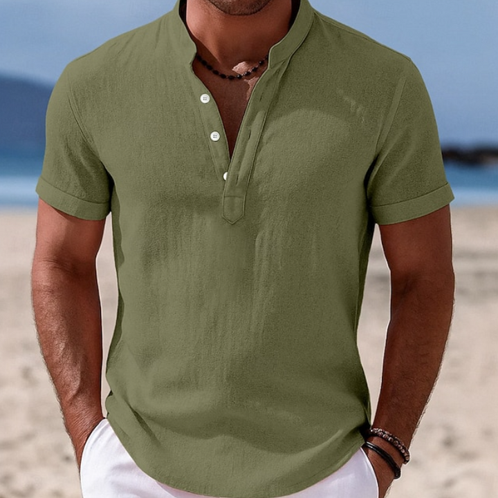 Atlas | Zomer Knop-Up Korte Mouwen Shirt