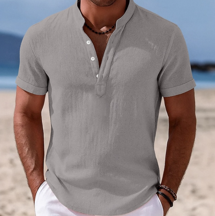 Atlas | Zomer Knop-Up Korte Mouwen Shirt
