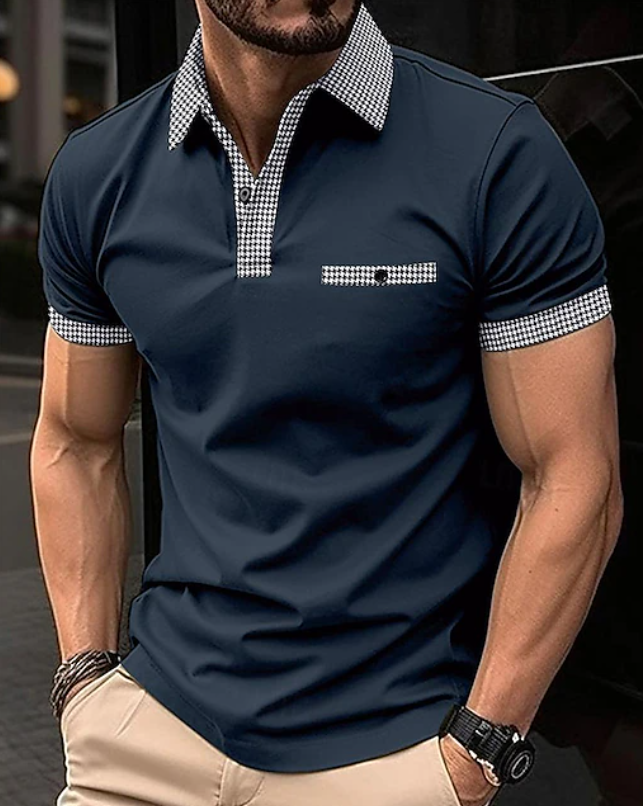 Easton | Klassieke Geruite Kraag Polo Shirt